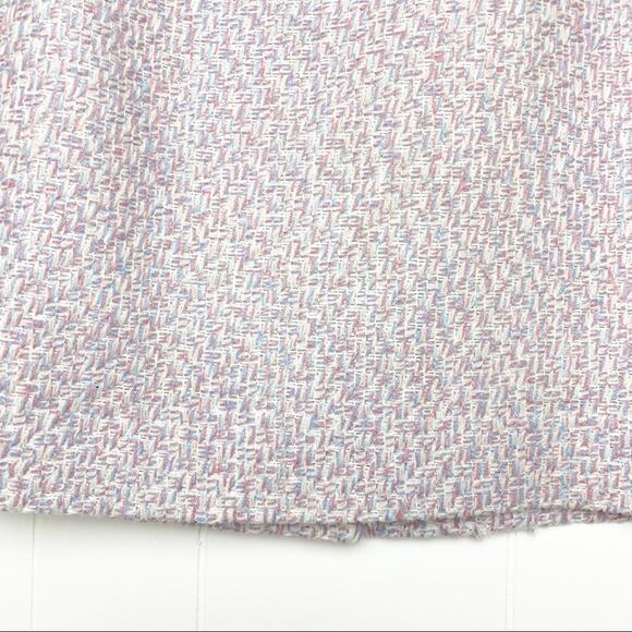 Vintage Pink Blue & White Spring Tweed A-line Pencil Skirt Women’s Size Large - Picture 2 of 14
